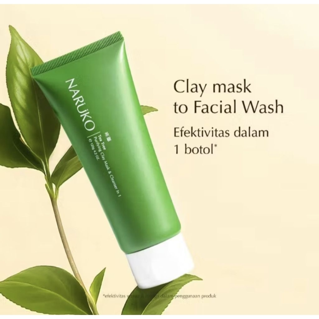 Naruko TeaTreePurifying Clay Mask & Cleanser in 1
