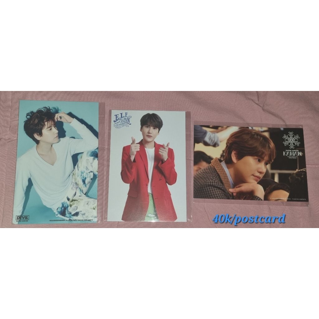 Kyuhyun Postcard (Devil, ELF Japan, One voice)