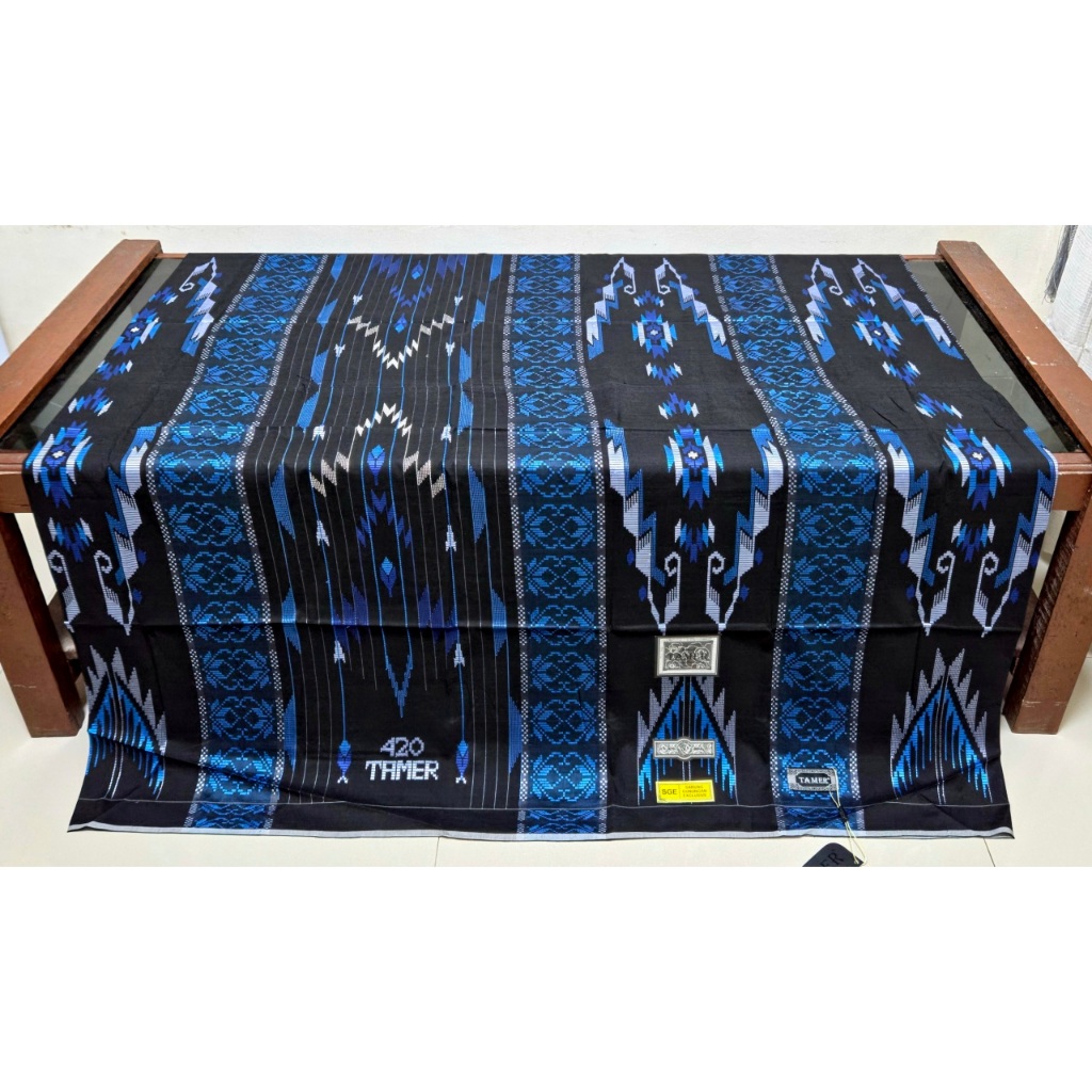 (TERLARIS) Sarung Tenun Tradisional Tamer 420 Exclusive Motif SGE SGF Full Sutra Lembut Mewah