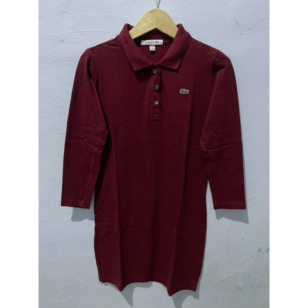 Kaos Kerah Dress Lacoste Original Second