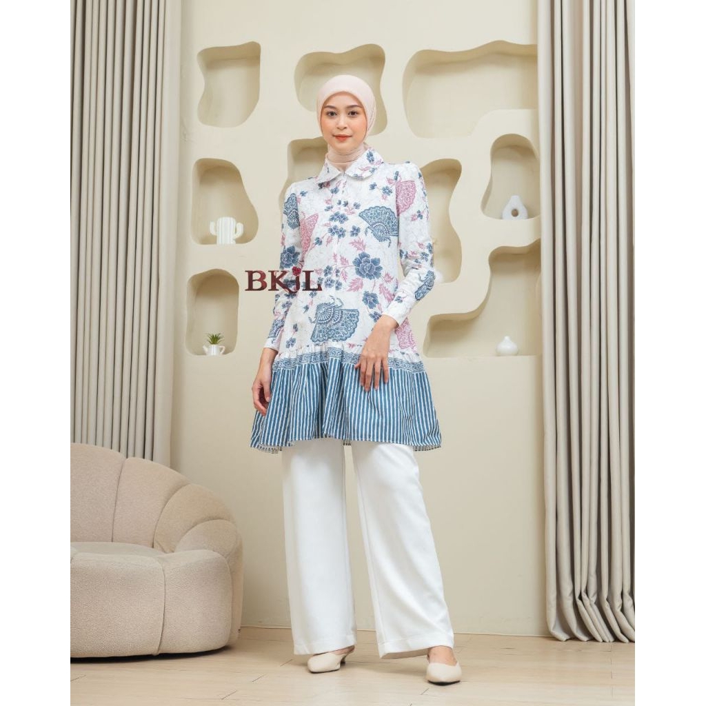 Tunik davina tunik batik wanita baju batik wanita atasan blouse batik wanita terbaru