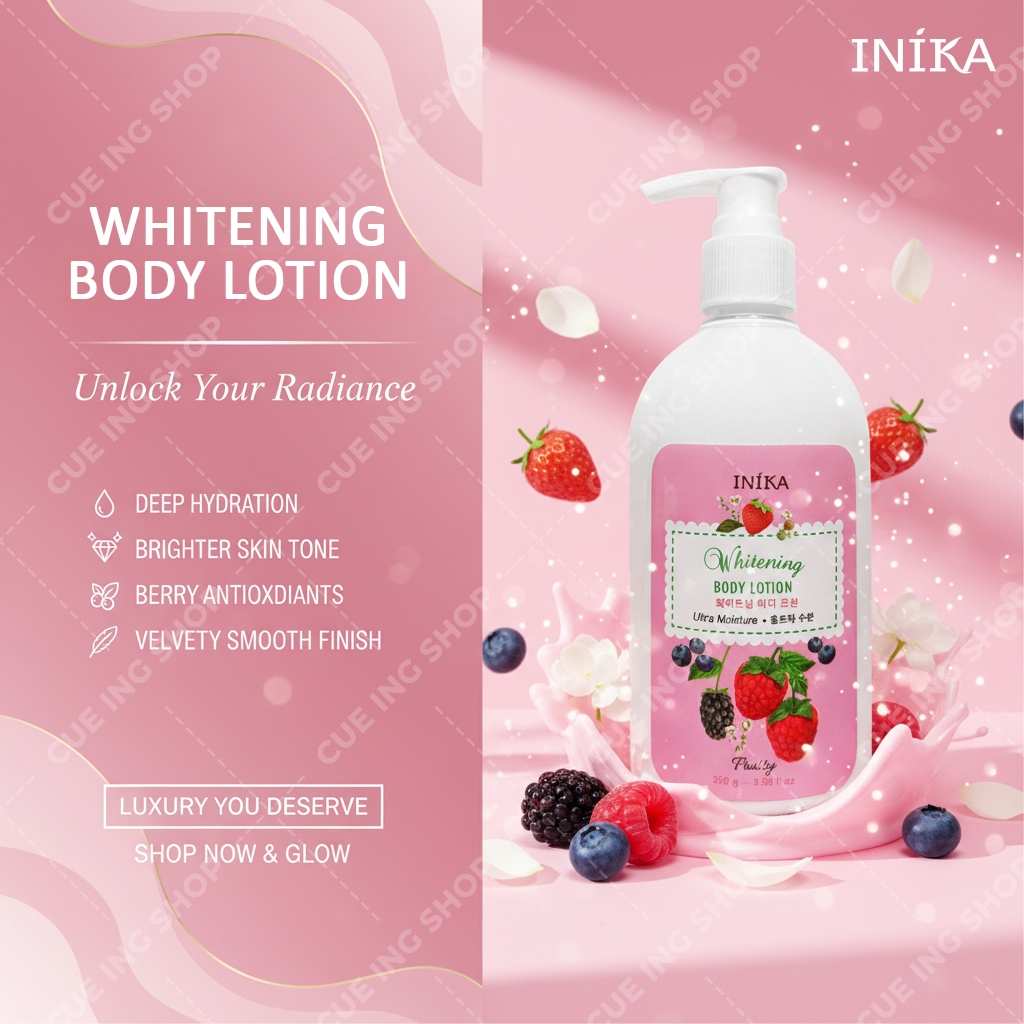 INIKA Handbody Lotion Fruity 250gr (ORIGINAL) - Body Lotion Whitening Hydrating