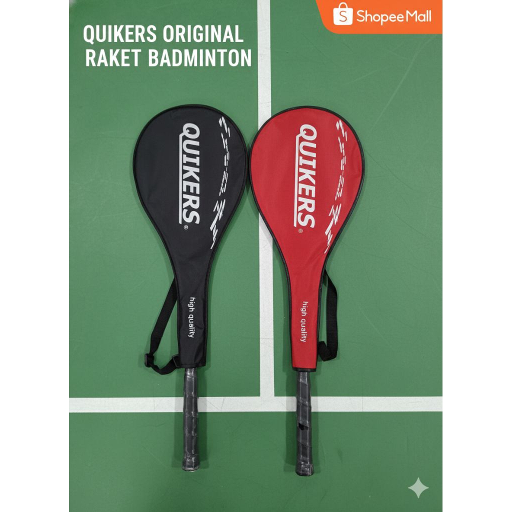 Raket Badminton Quikers Original Bonus Tas Raket