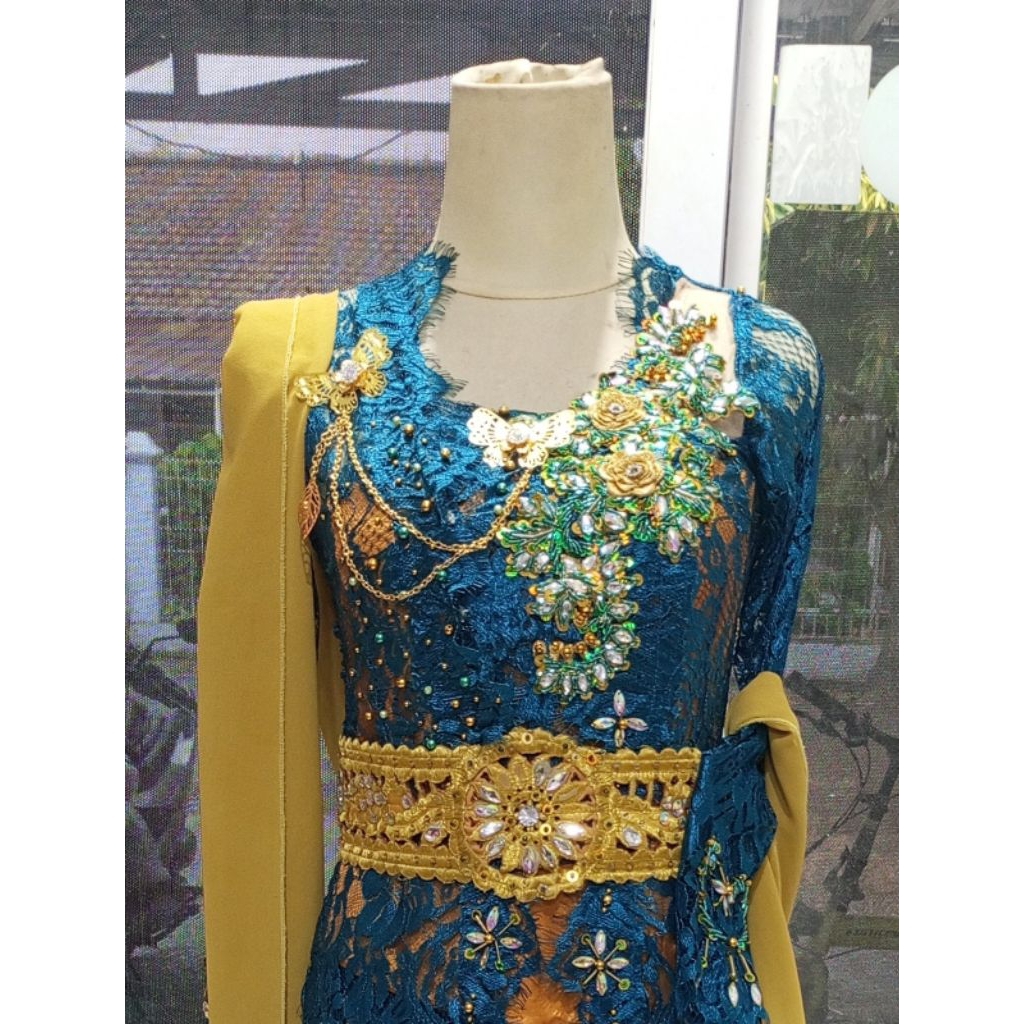 Baju Jaipong kebaya emerald gold