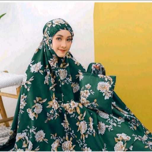 Mukena Dewasa Motif Bunga Sakura Terlariss