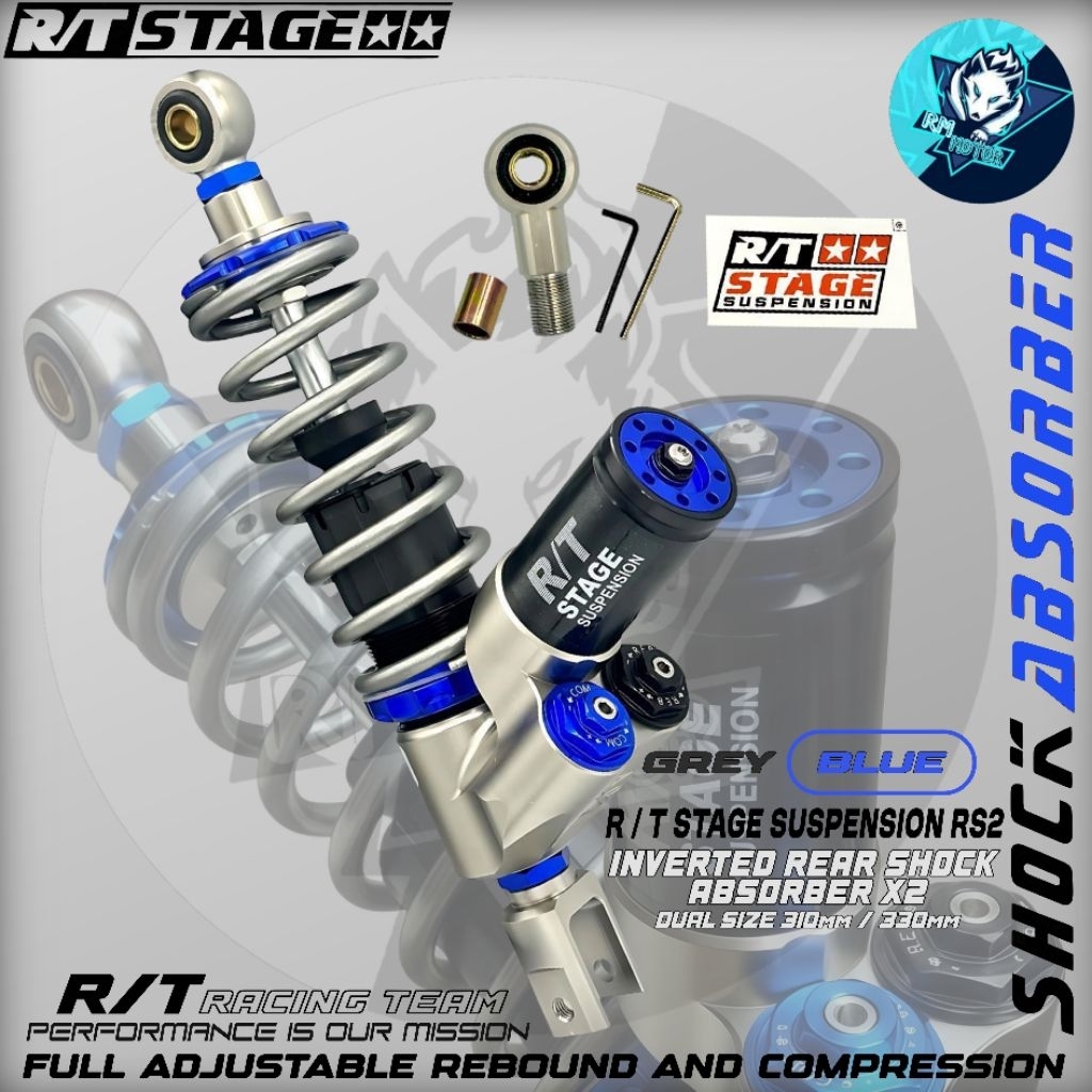 Shockbreaker tabung bawah x2 rt stage rs2 original universal matic single shock beat vario scoopy fa
