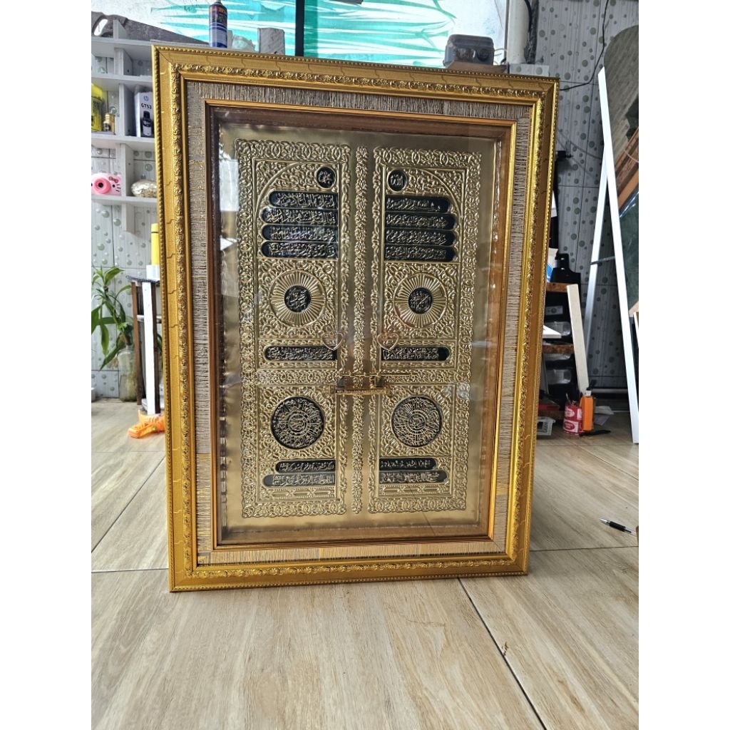 KALIGRAFI PINTU KAKBAH TIMBUL/FOIL EMAS MURAH BERGARANSI/FREE PACKING