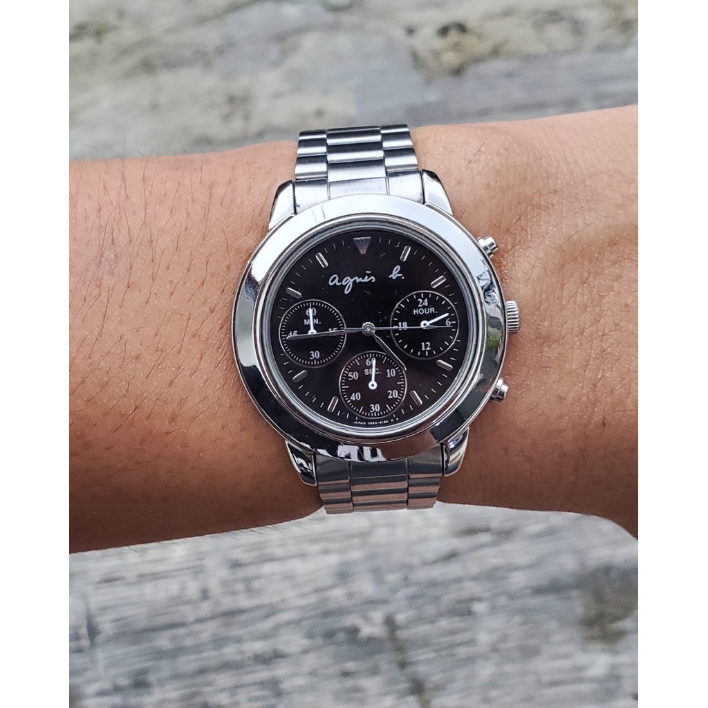 Jam Agnis B Chronograph Japan Watch Good Condition