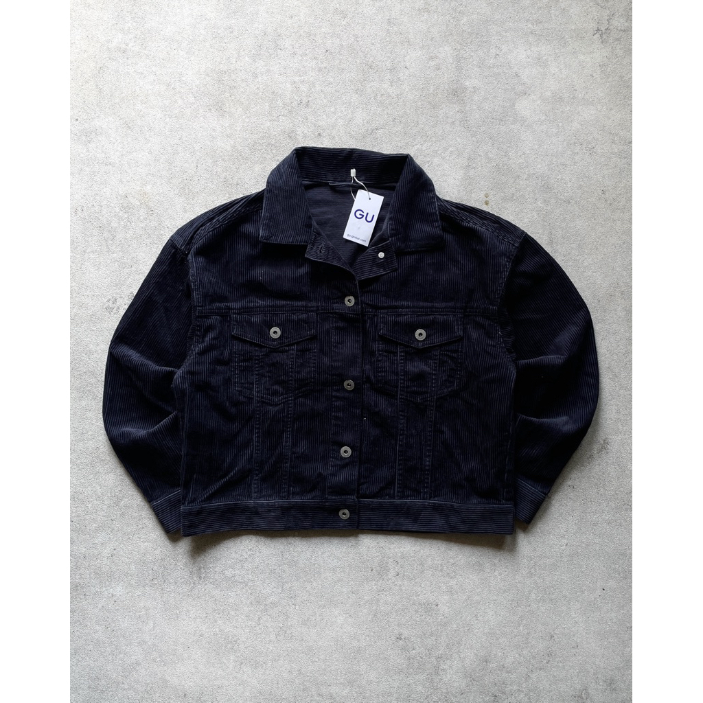 Trucker Corduroy Jacket Navy Outer