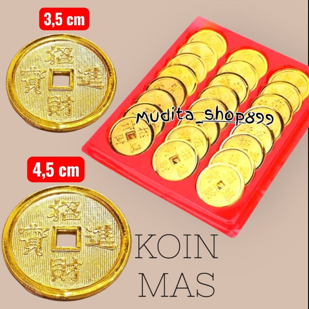 Hiasan Koin Emas / Hiasan Imlek Koin Emas Kuno