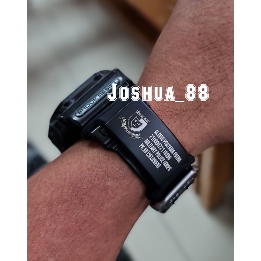 Tag ID Watch Tag Patrio Military Custom Ukir Logo PM Polisi Militer POMAD Gajah Mada Bisa Ukir Nama 