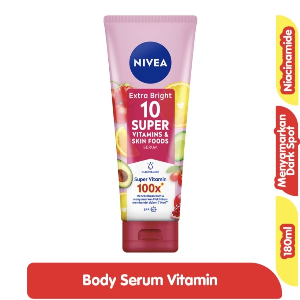 NIVEA body serum extra bright 180ml Spf15 - handbody