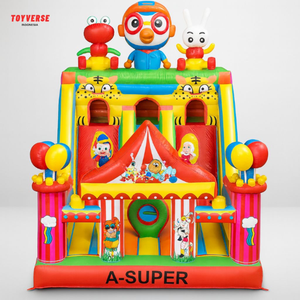 Istana Balon 4x6 A Super Karakter Sirkus - Pororo