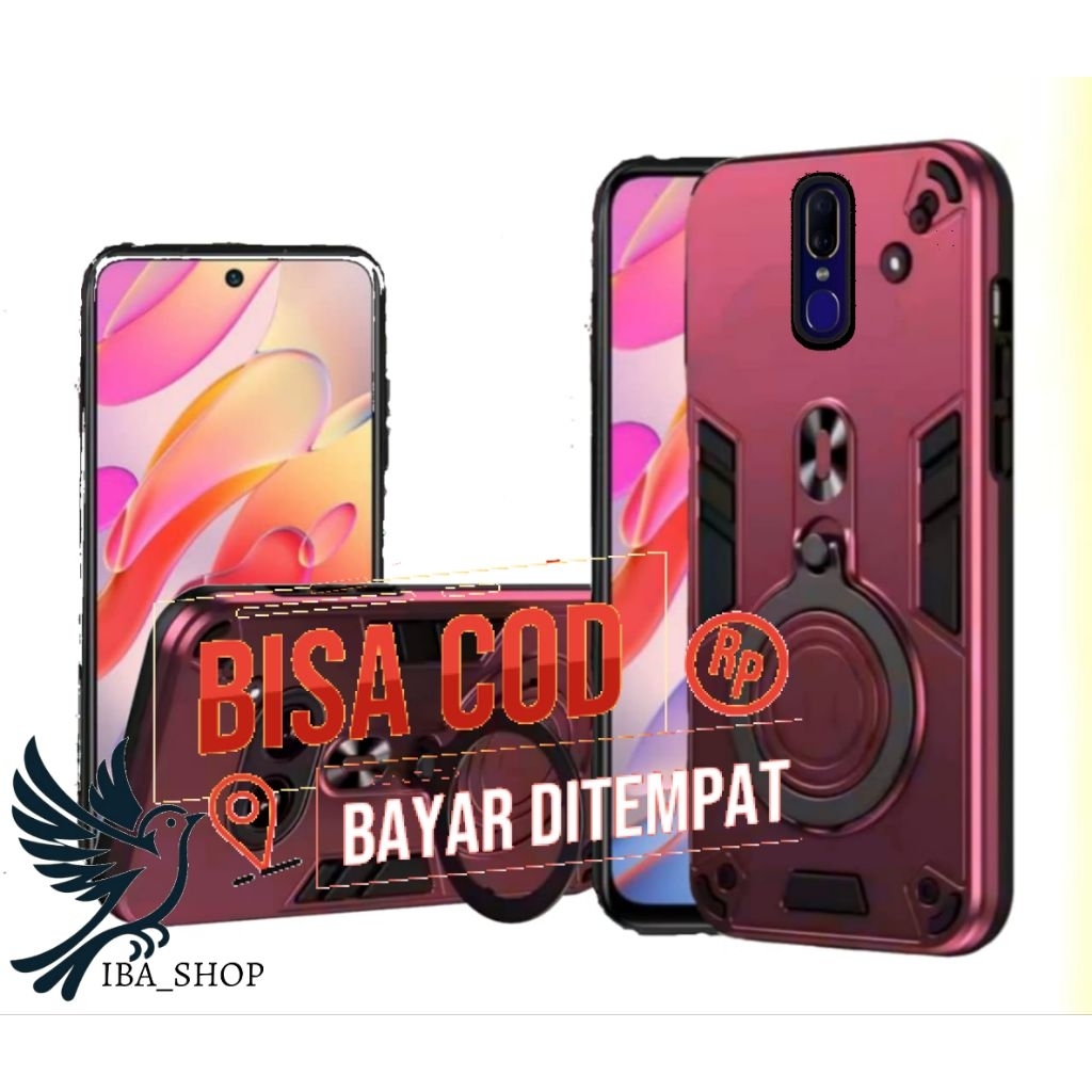 CASE HP OPPO F11 CASE ROBOT HIT EYE RING PRO CAMERA HARDCASE ARMOR NEW COVER