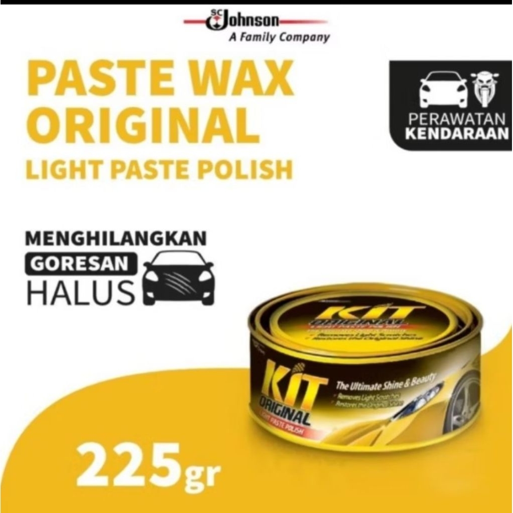 promo obral kit body penghilang goresan / kit light paste Polish 225gram / kit kaleng poles mobil / 