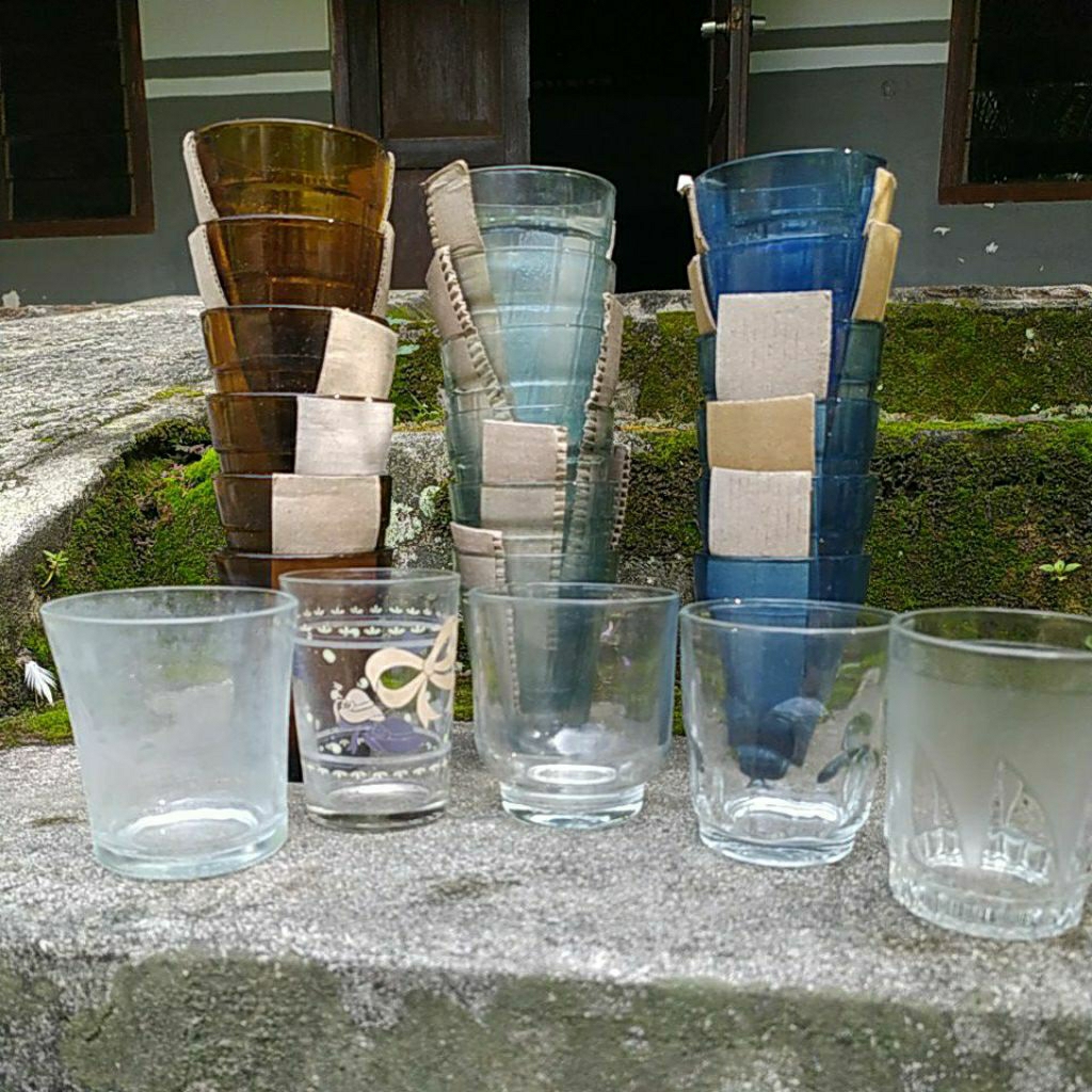 GRATIS ONGKIR gelas kopi gelas ngopi gelas sloki gelas coffee late gelas kaca cangkir kopi gelas bel
