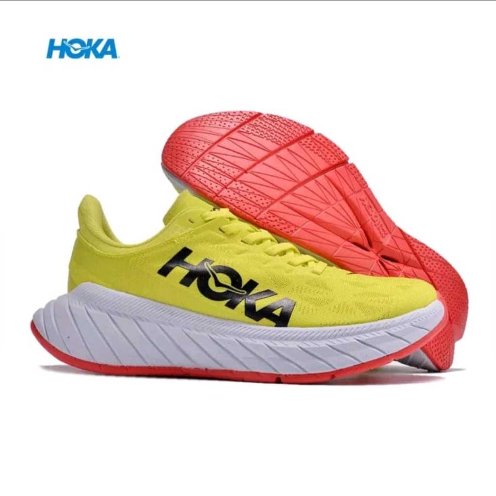 Sepatu Hoka Carbon X 2 MENS Running Shoes HOKA CARBON X2 / sepatu Running Olahraga Fitness Senam Hok