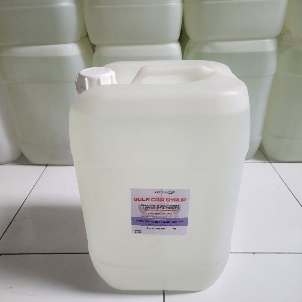 Khusus pengiriman Gojek, Gula Cair Syrup Fructose Jagung ROSE BRAND ( Kemasan Jerigen 30 kg )