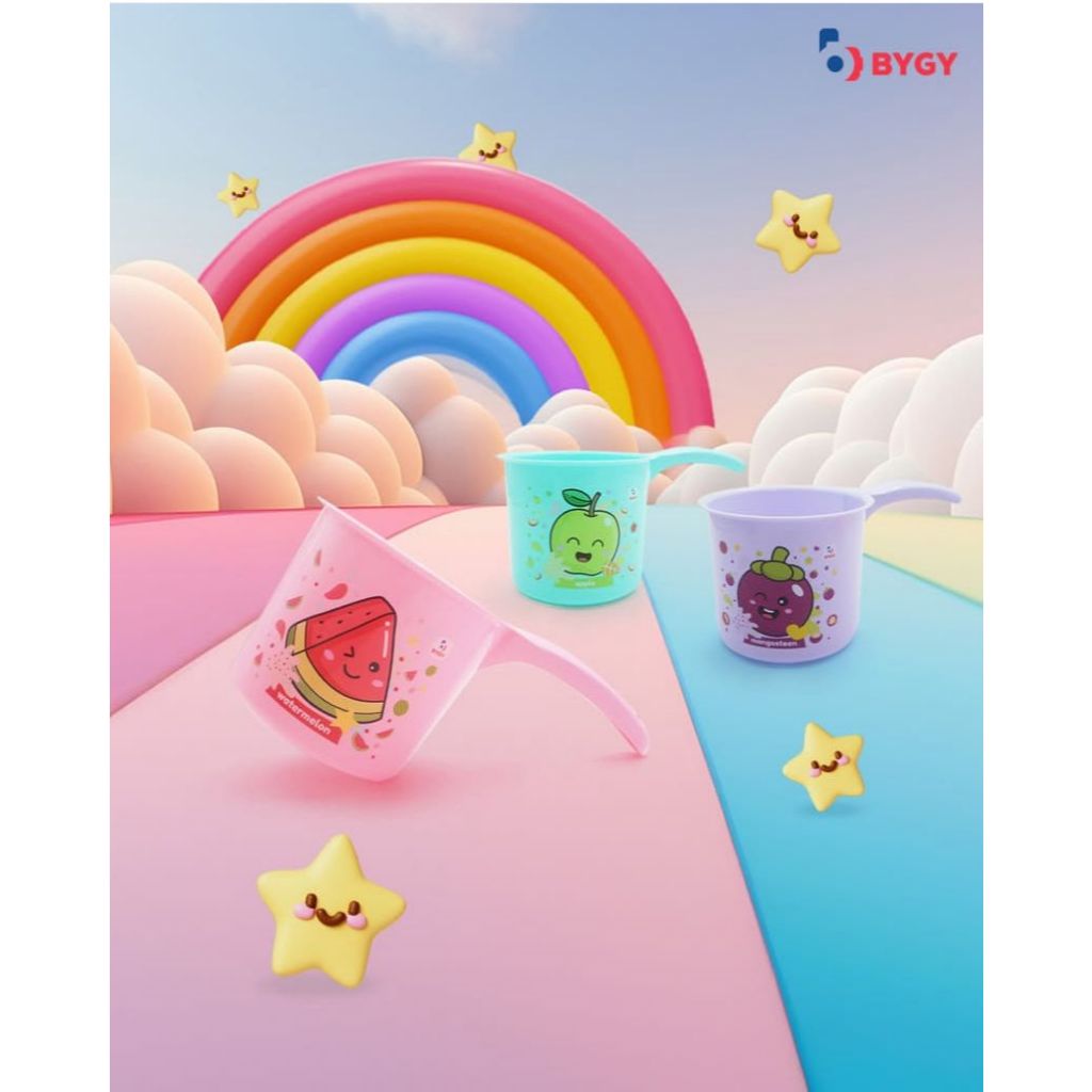 [1 PCS ] GAYUNG INDIANA BYGY / Gayung mandi plastik / Gayung motif karakter