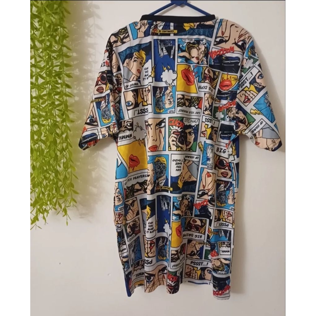 Kaos Full Print Oh Snap ( preloved)