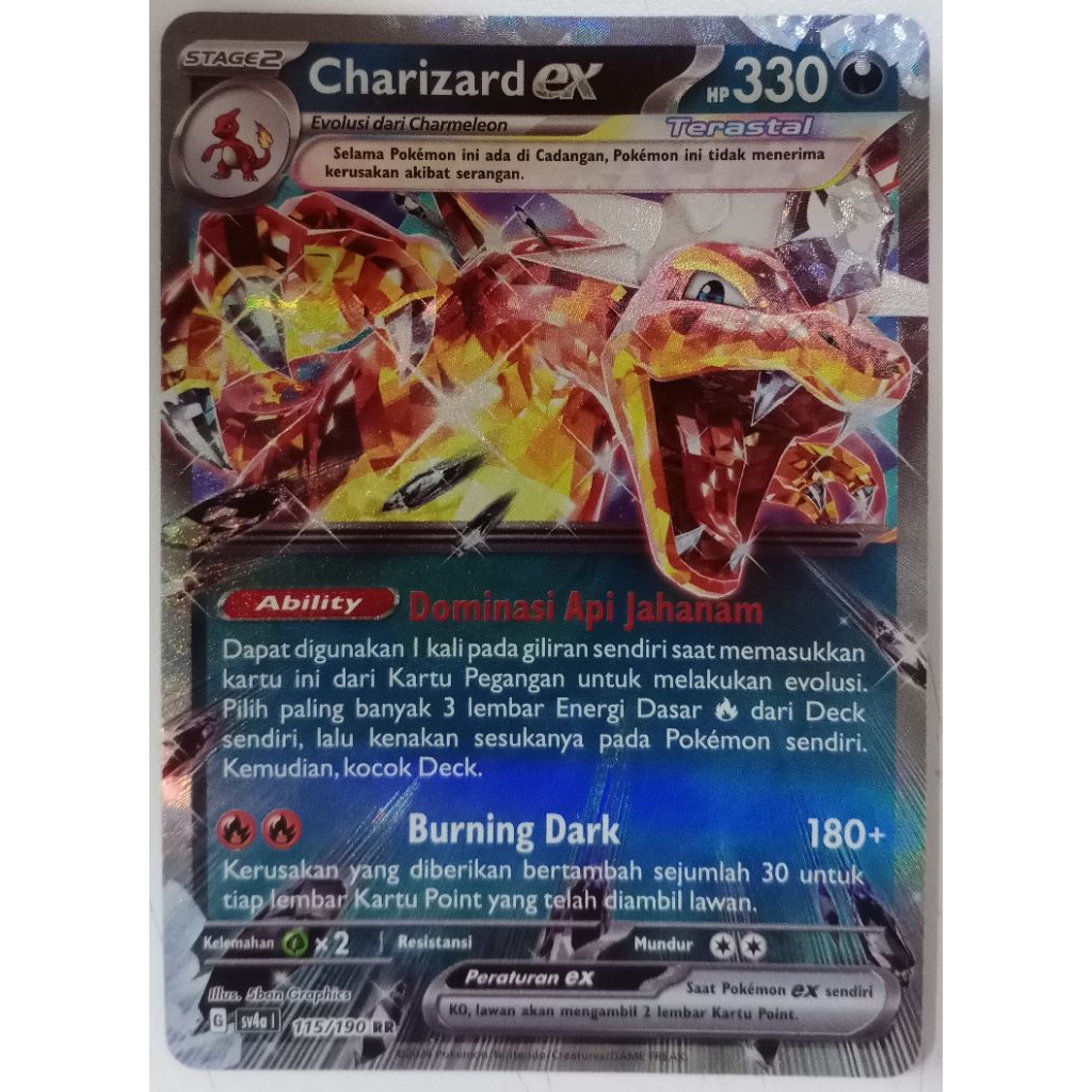 Kartu Pokémon Charizard ex Terastal – Full Art Hologram (IDN)