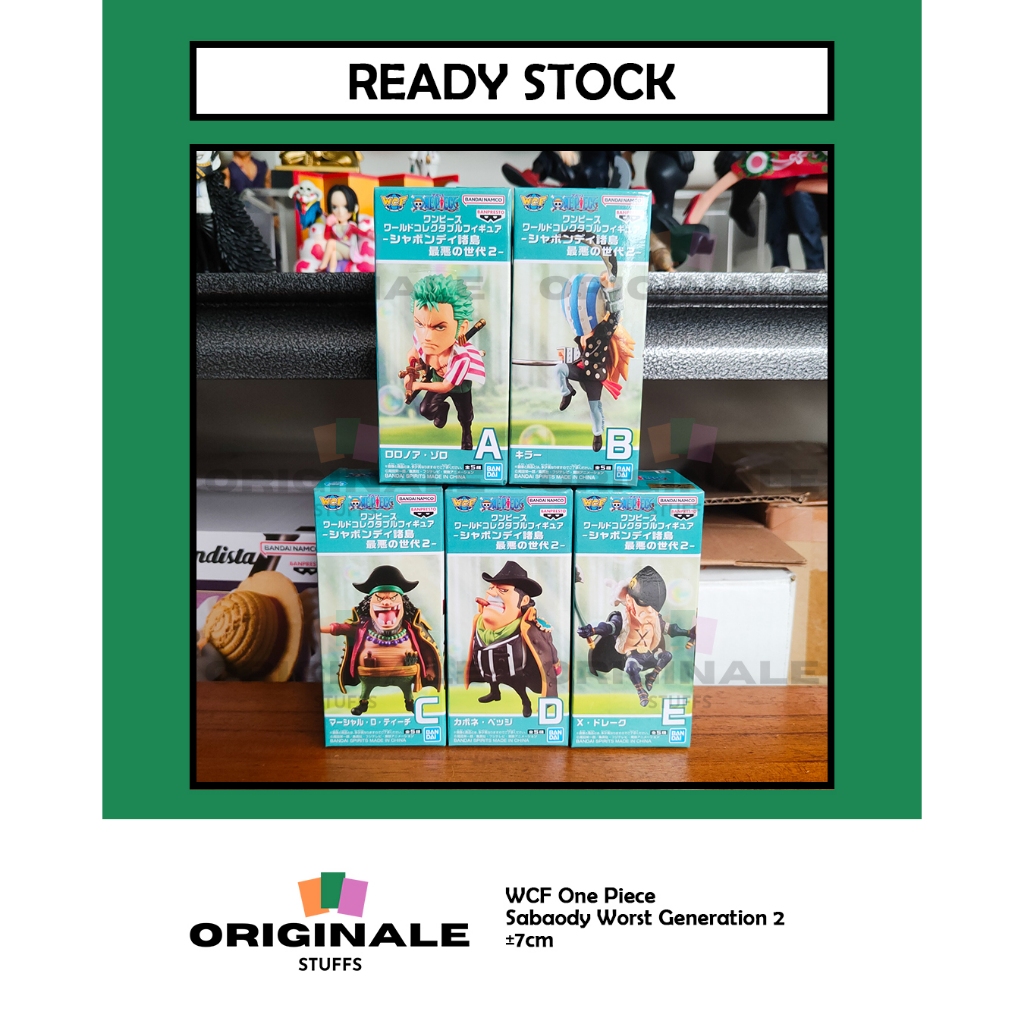 WCF One Piece Sabaody Archipelago Worst Generation 2 Figure Japver Original (Zoro Killer Kurohige Be