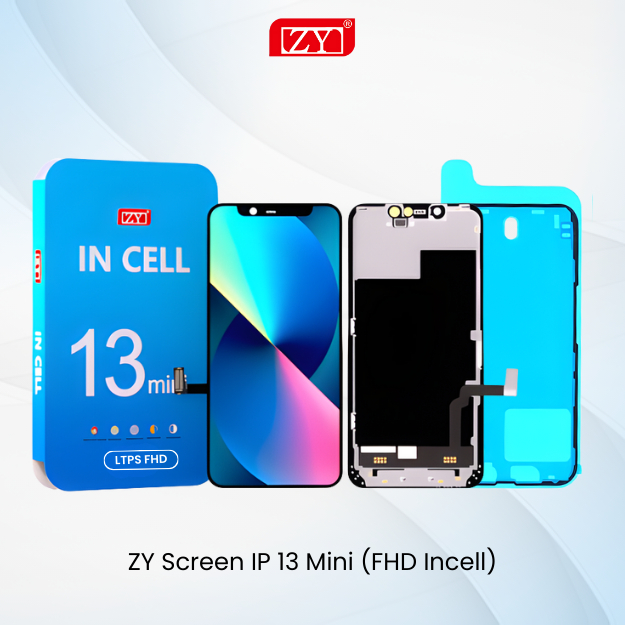 ZY LCD IP 13 Mini FHD LTPS Incell Fullset Touchscreen