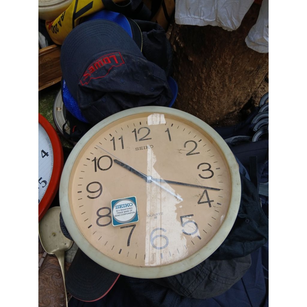 jam dinding seiko 145rb  jadul antik kuno lawas vintage display anggap mati