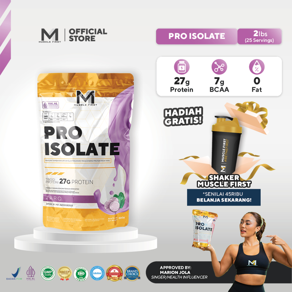 MUSCLE FIRST Pro Isolate 2lbs/900gr - Whey Protein Suplemen Fitness