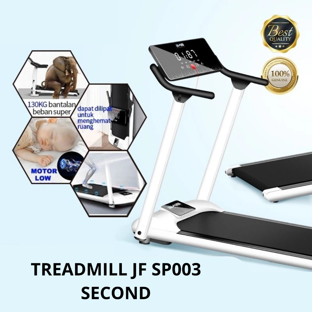 [SECOND] JF TREADMILL ELEKTRIK 2.0 TIPE SP003 GYM EQUIPMENT RUNNING OLAHRAGA GYM FITNESS CARDIO ALAT