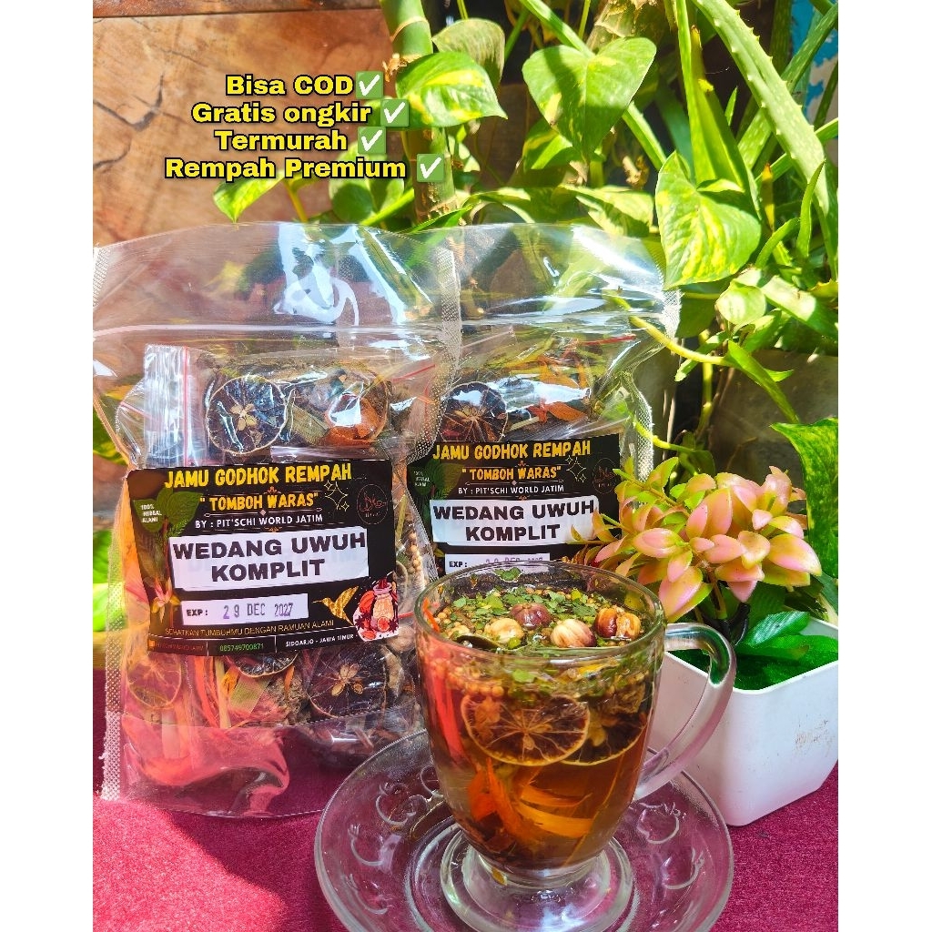 WEDANG UWUH 18  REMPAH KOMPLIT PREMIUM 1 PACK ISI 12 PCS// WEDANG UWUH PREMIUM 18  REMPAH 1 PACK// W