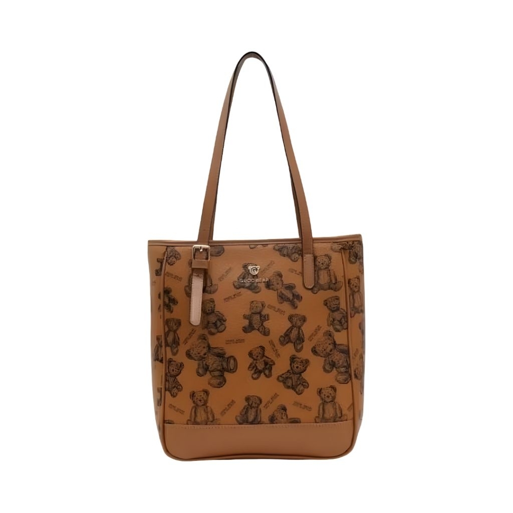 Tas Ttwn Guoo Bear Bangkok Original Gu1218 Coklat Brown Totebag Tote Bag Wanita Woman Women Cewek