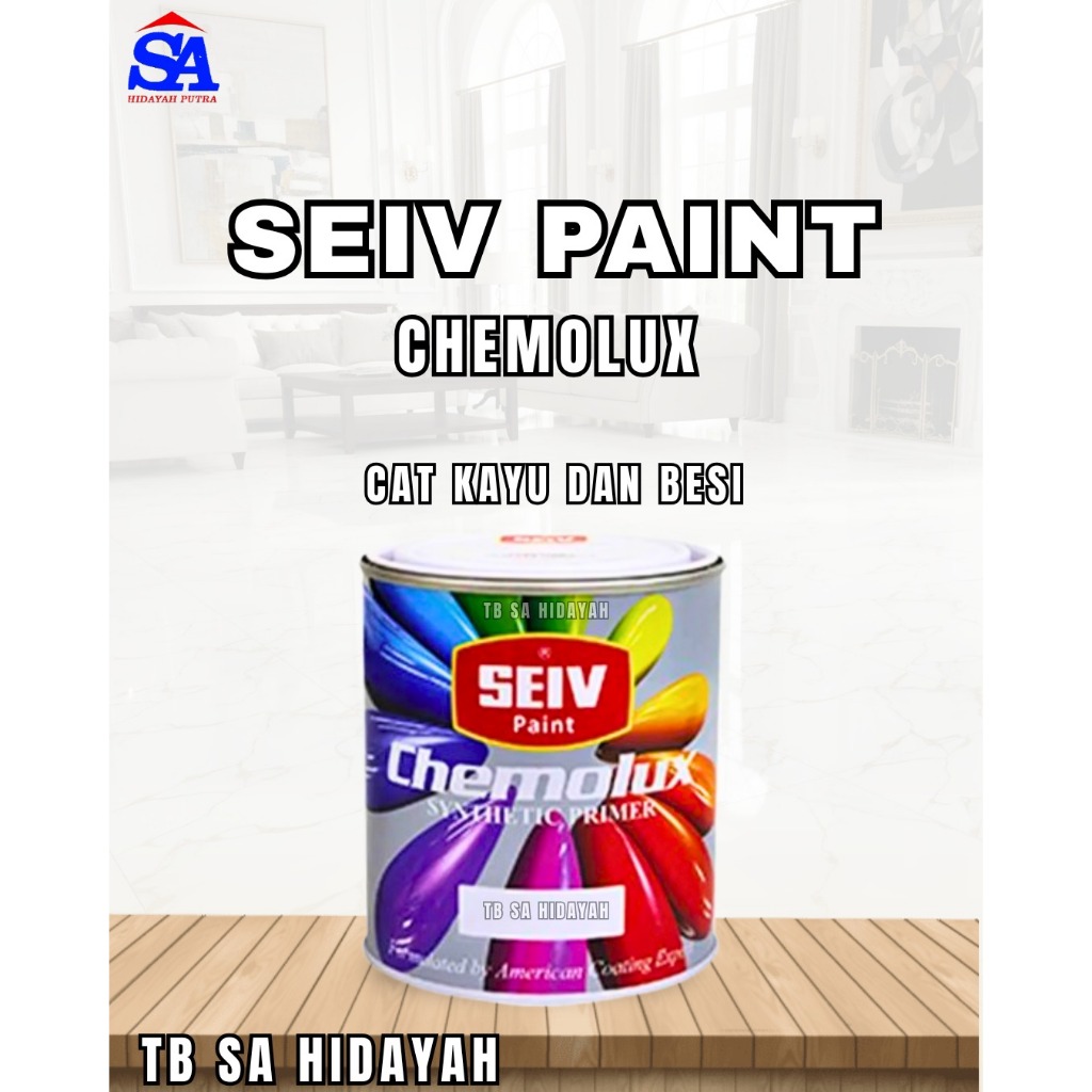 SEIV CAT DASAR CAT KAYU BESI 1LITER Seiv - Cat Kayu Besi 1 Lt Seiv - Cat Kayu Besi 1 Lt SEIV Chemolu