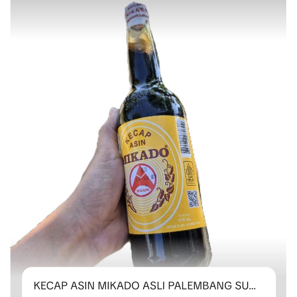 Kecap Asin Mikado 610ml botol besar