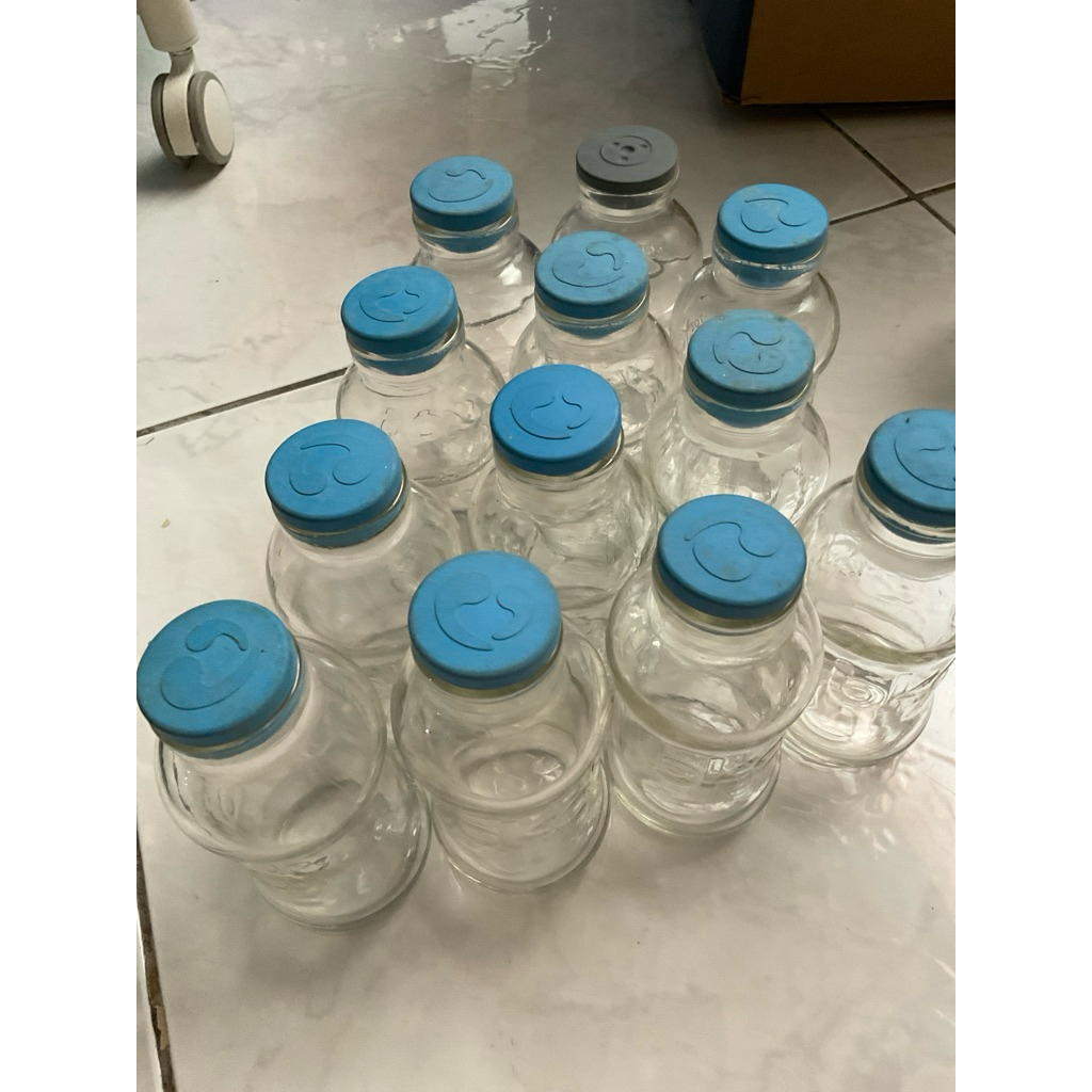 Botol kaca simpan ASI BKA 100ml 12pcs- wadah penyimpanan ASIP aman masuk freezer Anti Tumpah | BPA f