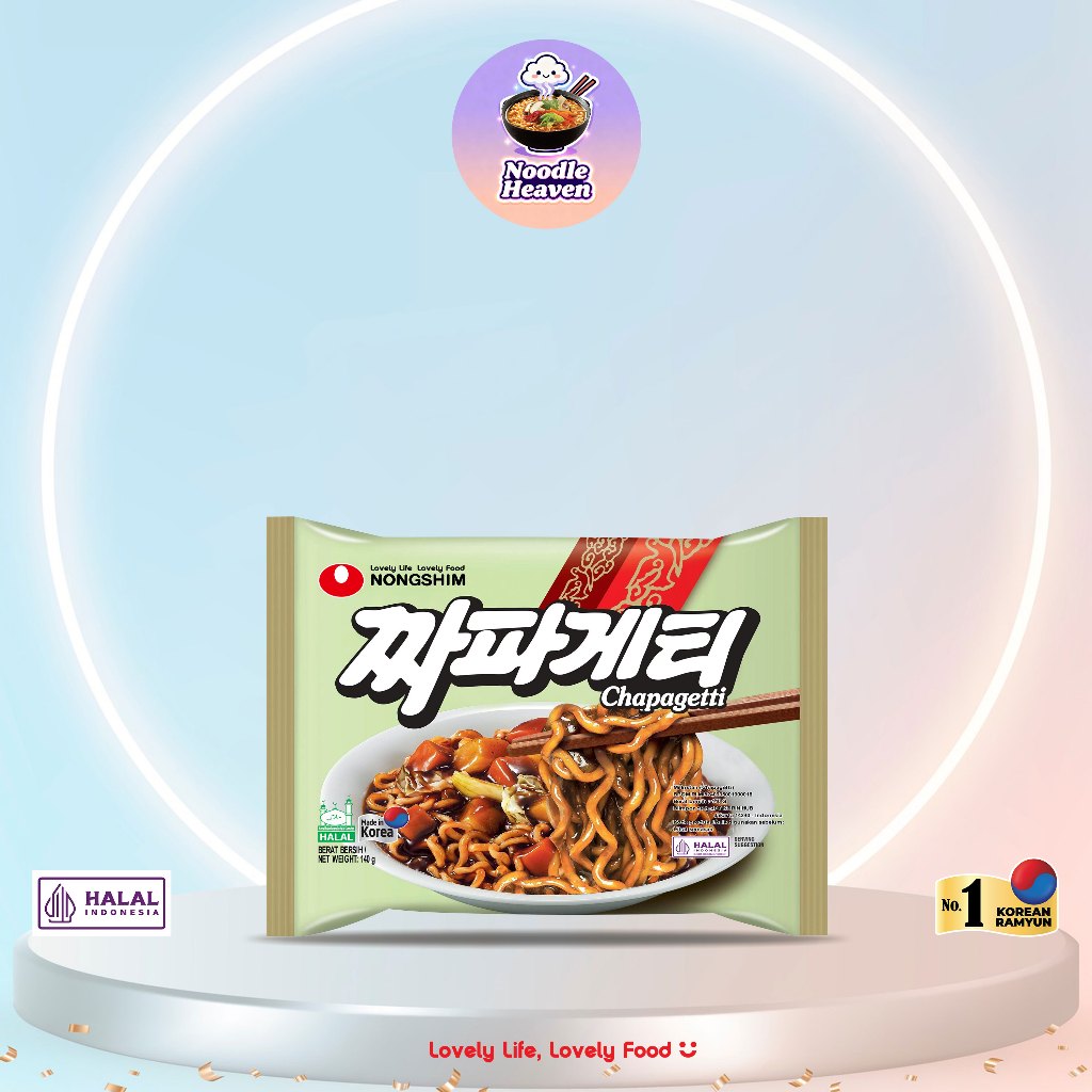 Nongshim Chapagetti 140g  Instant Jajangmyeon Noodle Halal Made in Korea