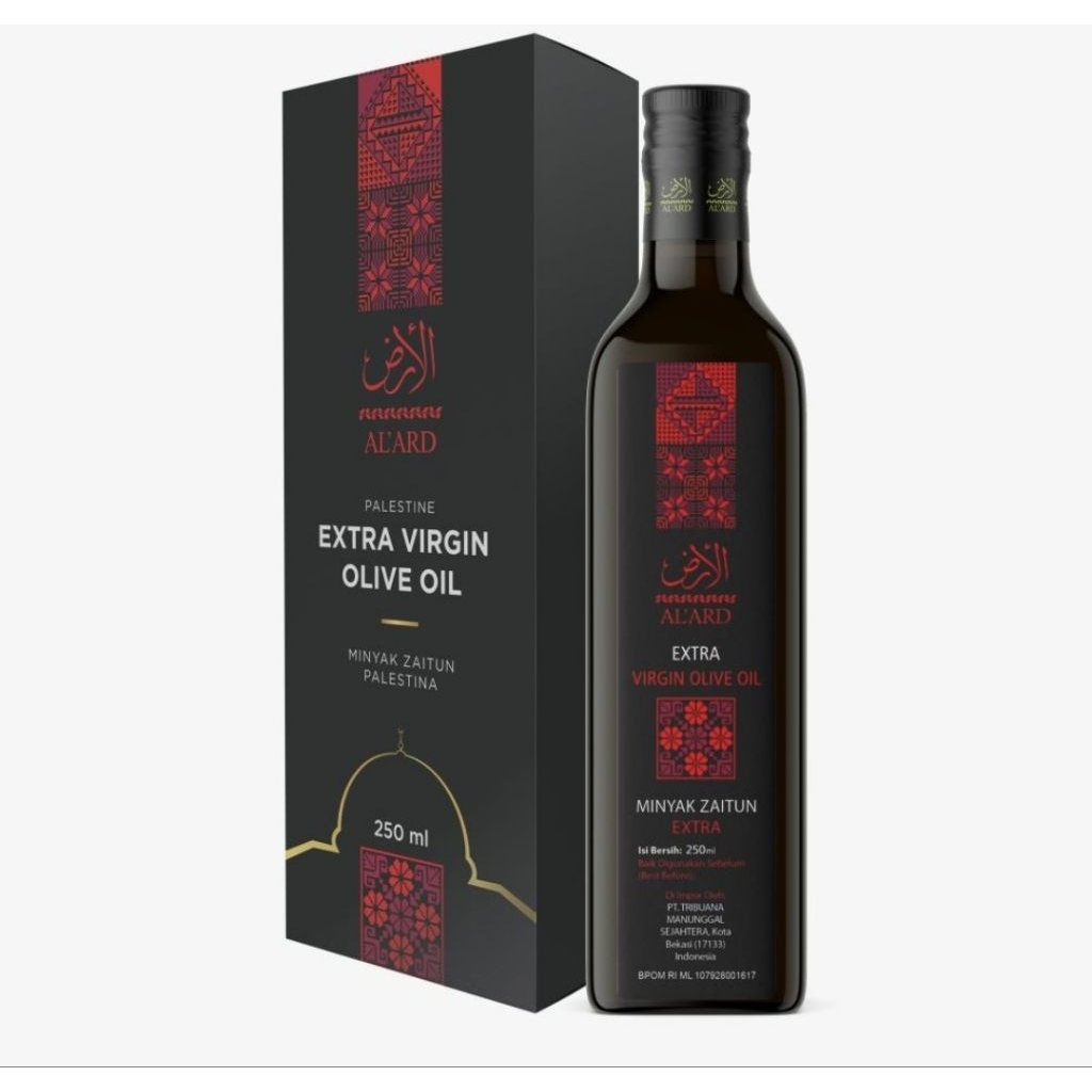Al Ard - Deep Extra Virgin Olive Oil - Minyak Zaitun Asli Palestina - 250ml