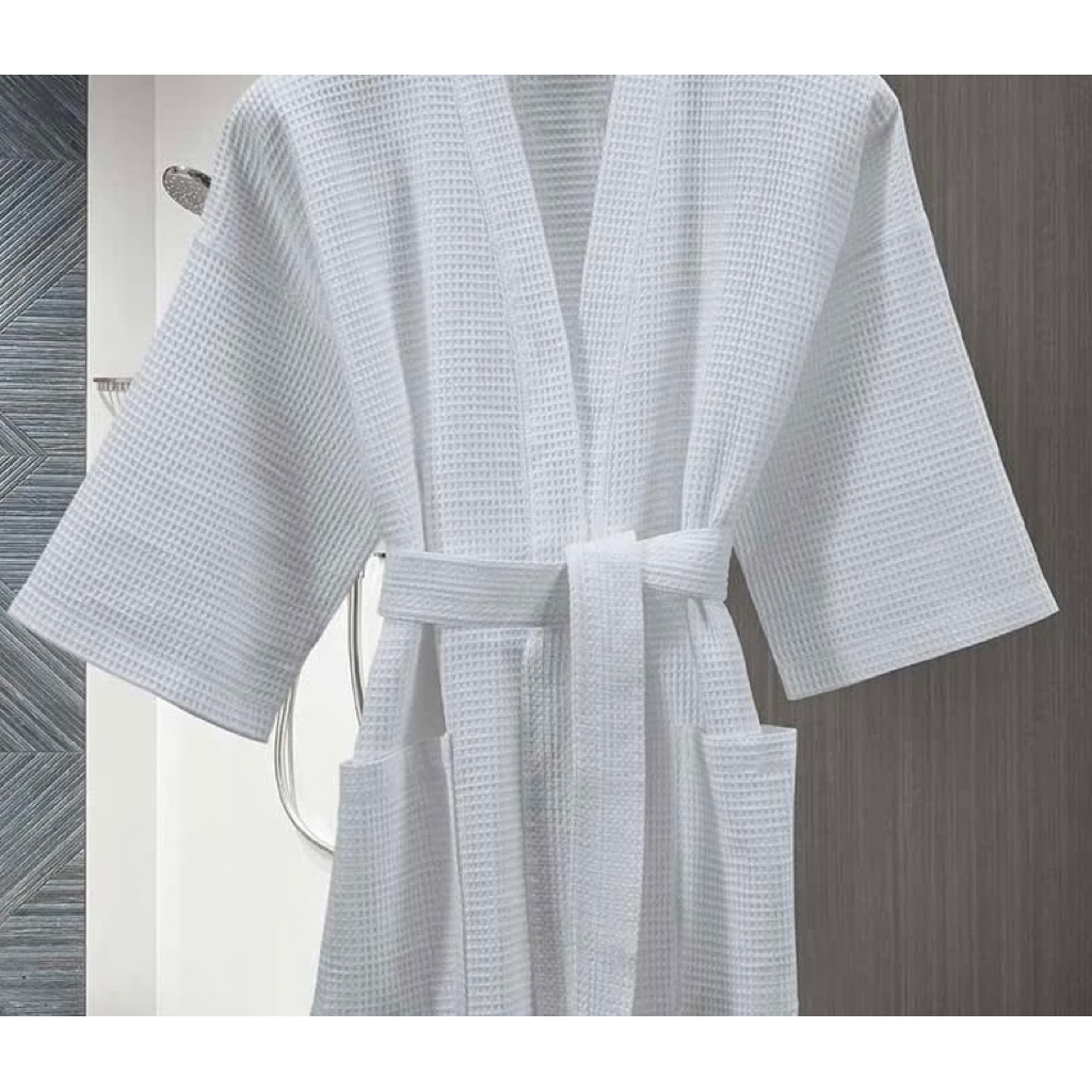 Jubah Mandi / Kimono / Bathrobe Waffle Ex Hotel Bintang 5 All Size