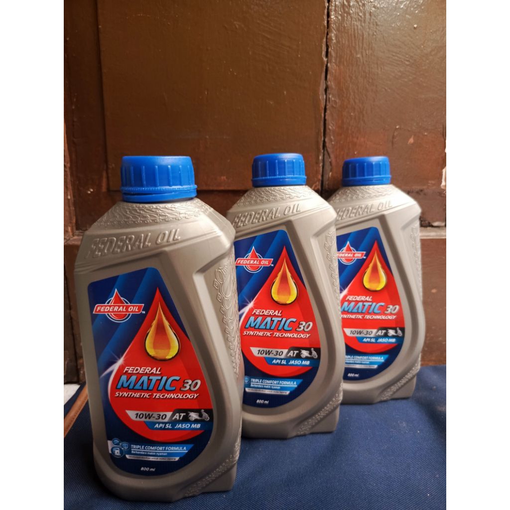 Paket 3 Oli Federal Matic 10W-30 – Matic Honda/Yamaha
