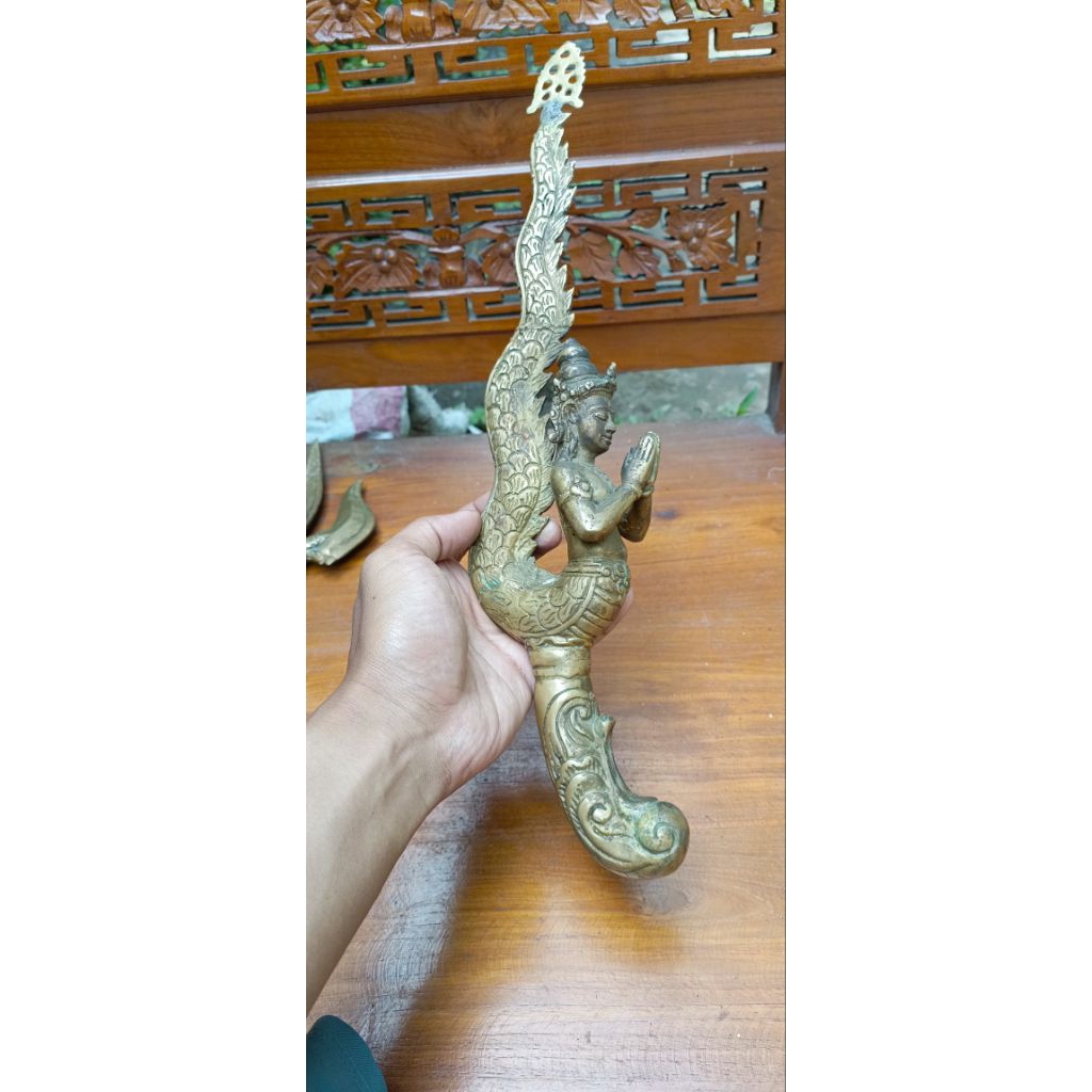 patung nyi blorong kuningan antik jadul