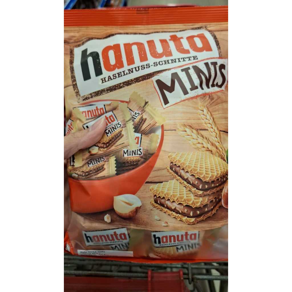 coklat ferrero hanuta minis 200 gr