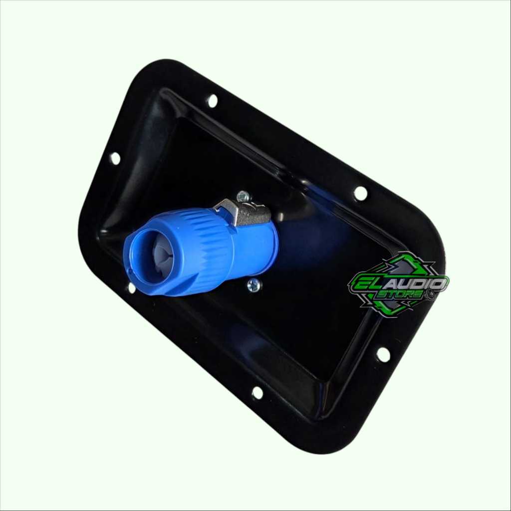 Plat Speakon Tunggal / Panel Spikon Datar / Terminal Spiker Lengkap Connector Soket & Jack Speakon