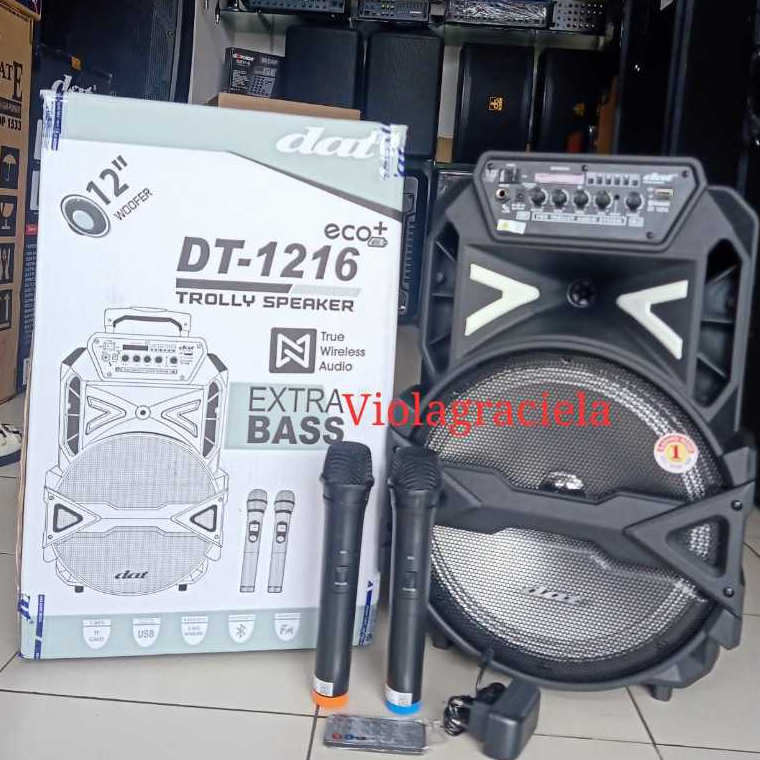 SPEAKER PORTABLE AKTIF DAT DT-1216 EC0+ 12INCH ORIGINAL