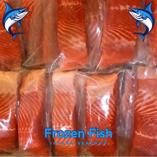 Ikan Salmon Fillet 1 Kg - Salmon Nowey Frozen - Salmon Portion - Salmon fillet beku tanpa tulang