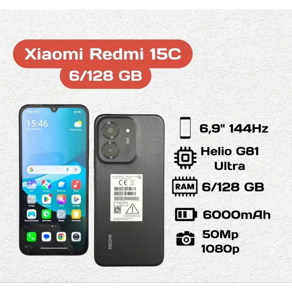 Xiaomi Redmi 15C 6/128 GB Second