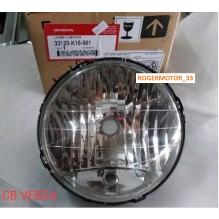 REFLEKTOR LAMPU DEPAN CB VERZA ORIGINAL 33120-K18-961