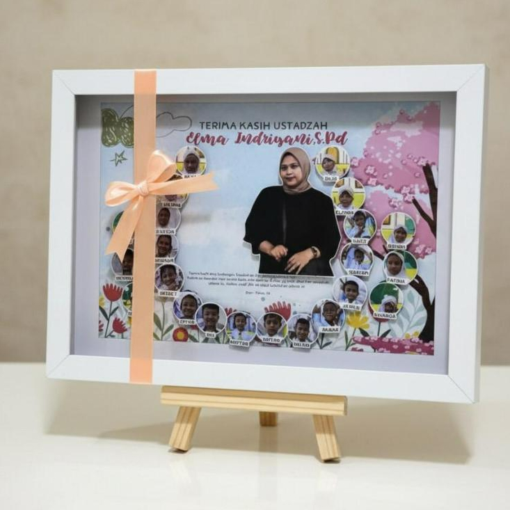 [FRAME 10 R | 1 HARI JADI] POP UP FRAME GIFT ANNIVERSARY GURU HADIAH PERPISAHAN