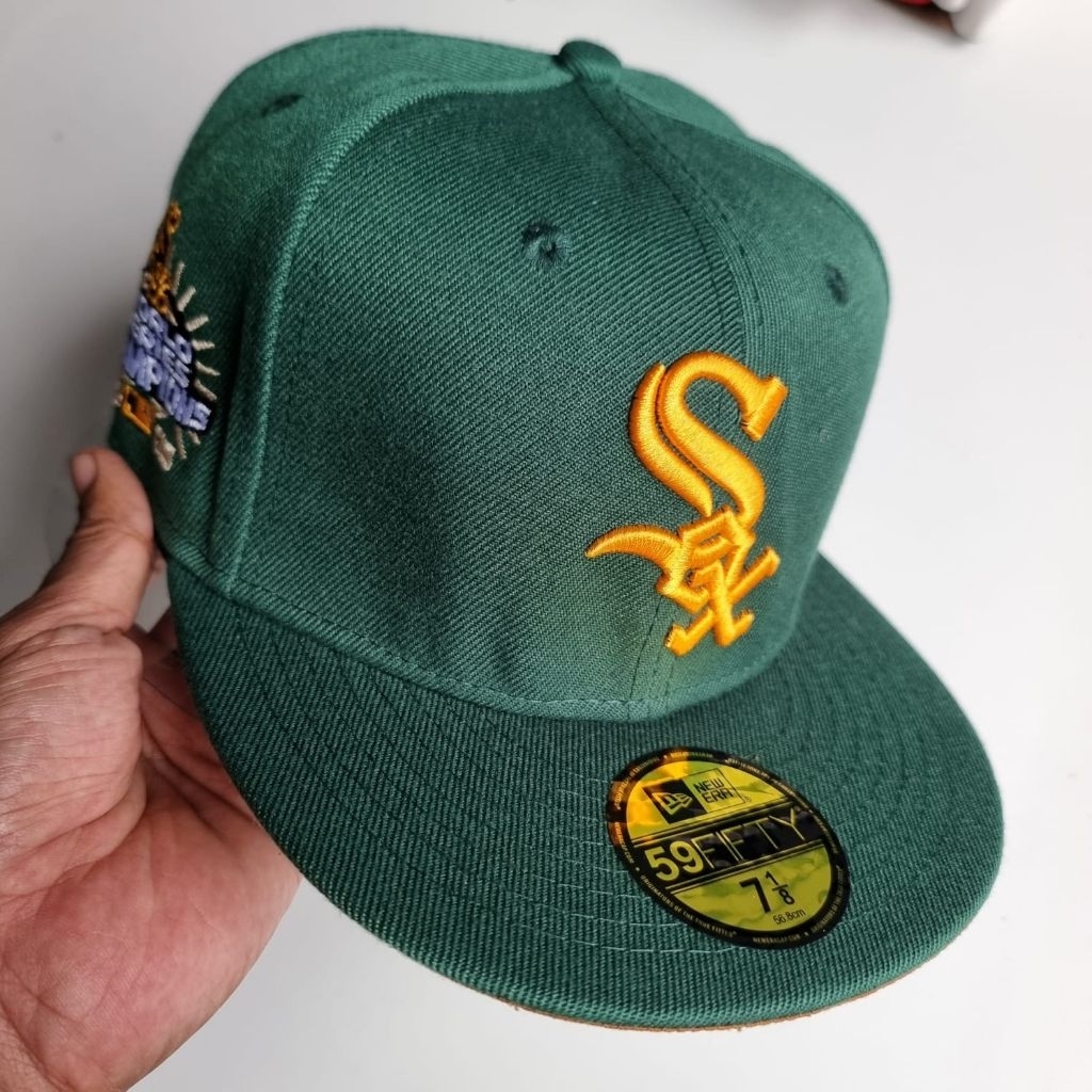 TOPI FITTED SOX GREEN