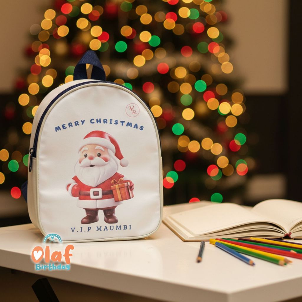 (ARCHY BAG) Tas Bingkisan Christmas Ulang Tahun Souvenir Ransel Ultah Anak Goodybag Custom Natal