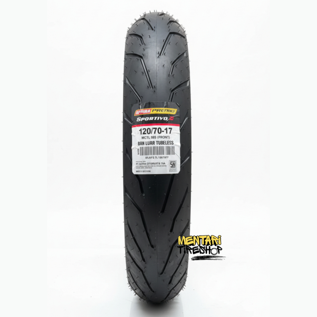 BAN ASPIRA PREMIO SPORTIVO 2 120/70-17 MEDIUM COMPOUND BAN ASPIRA PREMIO SPORTIVO 2 TUBELESS 120 70 